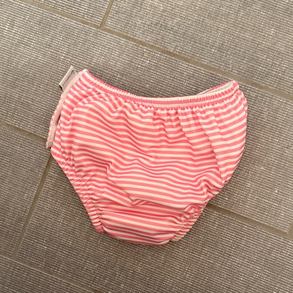 Green sprout Pink Striped Baby reusable swim diaper - Picture 3 of 4